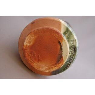 hao-7 鳴海織部花入れ 薪窯焼成 文部大臣奨励賞受賞作家　荒川明作 木箱付き_4