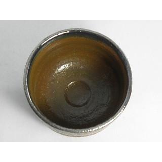 hch-5 黒 虹彩 楽 抹茶茶碗 文部大臣奨励賞受賞作家 荒川明作 木箱付きの画像