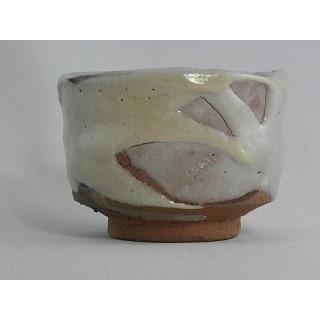 hgu-23 志野焼 ぐいのみ おちょこ 文部大臣奨励賞受賞作家 荒川明作 木箱付きの画像