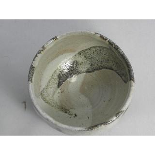 ich-2 わら白 抹茶茶碗 文部大臣奨励賞受賞作家 荒川明作 木箱付きの画像