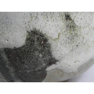 ich-2 わら白 抹茶茶碗 文部大臣奨励賞受賞作家 荒川明作 木箱付きの画像