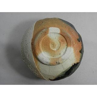 jch-17 鳴海織部 抹茶茶碗  文部大臣奨励賞受賞作家 荒川明作 木箱付きの画像
