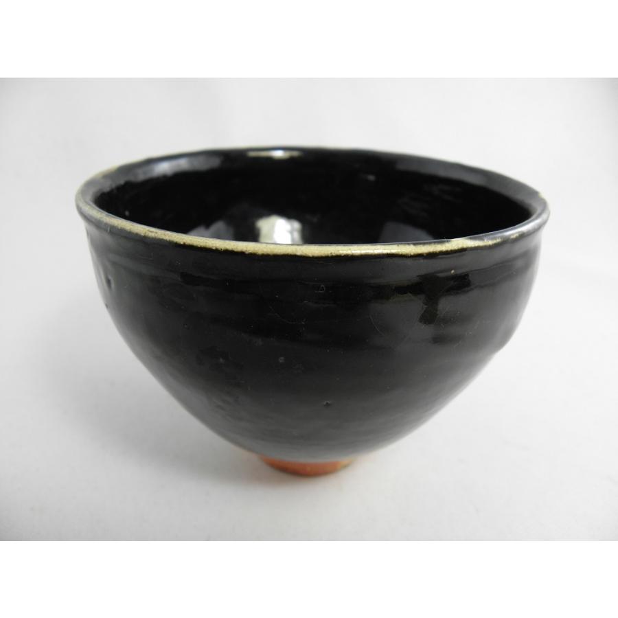 jch-20　黒天目　抹茶茶碗　文部大臣奨励賞受賞作家　荒川明作 木箱付き