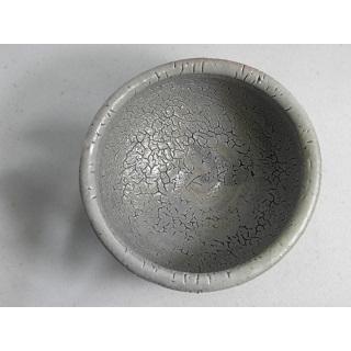 jch-22  薪窯焼成  唐津抹茶茶碗 文部大臣奨励賞受賞作家 荒川明作 木箱付きの画像