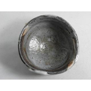 jch-8  鼠志野 抹茶茶碗  文部大臣奨励賞受賞作家 荒川明作 木箱付きの画像