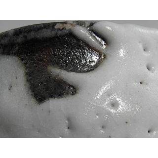 jch-8  鼠志野 抹茶茶碗  文部大臣奨励賞受賞作家 荒川明作 木箱付きの画像