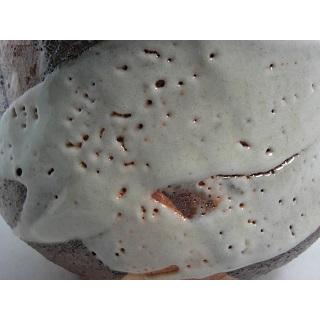 jch-9  焼締志野 抹茶茶碗  文部大臣奨励賞受賞作家 荒川明作 木箱付きの画像