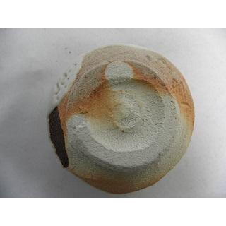 jgu-33　 志野焼　ぐいのみ　薪窯焼成　文部大臣奨励賞受賞作家　荒川明作_4