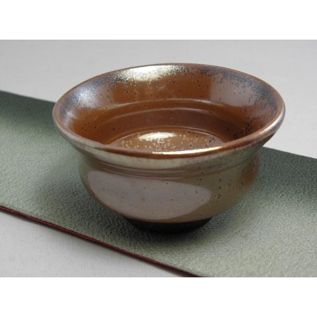 jgu-8  茜華天目釉　おちょこ ぐいのみ　文部大臣奨励賞受賞作家　荒川明作 木箱付き_1