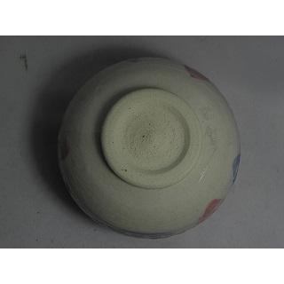 kch-11 積層泥彩 白茶碗 文部大臣奨励賞受賞作家 荒川 明作 木箱付きの画像
