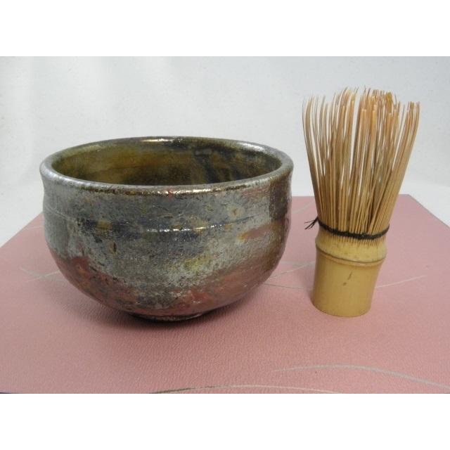 kch-1  黒虹彩 楽 抹茶茶碗 文部大臣奨励賞受賞作家 荒川明作の画像