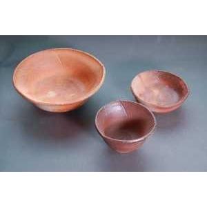 koha-5 焼締　晩酌セット 小鉢1ヶ ぐいのみ 2ヶ組 文部大臣奨励賞受賞作家　荒川明作 木箱付き