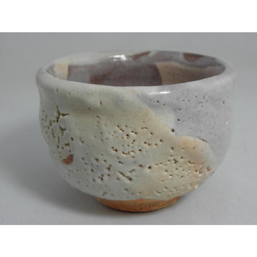 kyu-8　薪窯　志野 湯のみ 文部大臣奨励賞受賞作家　荒川明作 木箱付き