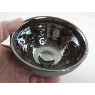 mch-24 オーロラ天目 抹茶茶碗 文部大臣奨励賞受賞作家 荒川明作 木箱付きの画像