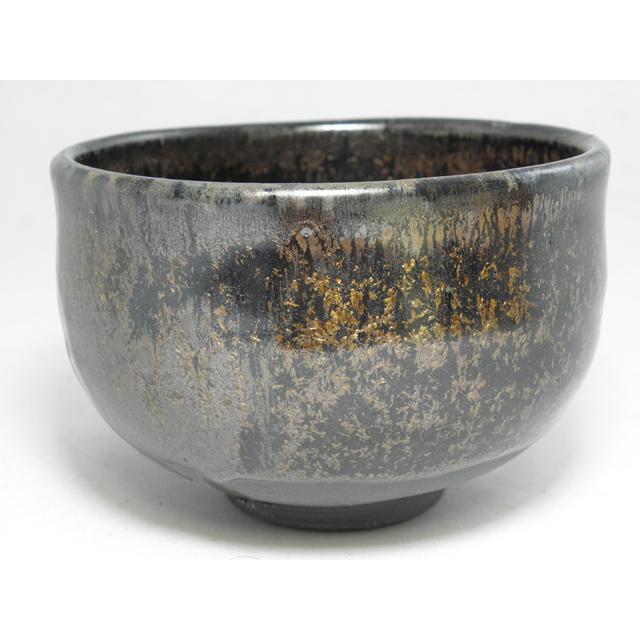 mch-4 流金天目 抹茶茶碗  文部大臣奨励賞受賞作家 荒川明作 木箱付きの画像