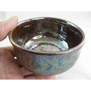 nch-3 オーロラ天目  抹茶茶碗 文部大臣奨励賞受賞作家 荒川明作 木箱付きの画像