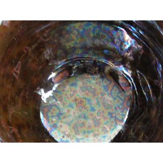 nko-2 オーロラ天目　コーヒーカップ　＆ソーサー  文部大臣奨励賞受賞作家 荒川　明作 　化粧箱付き　_5