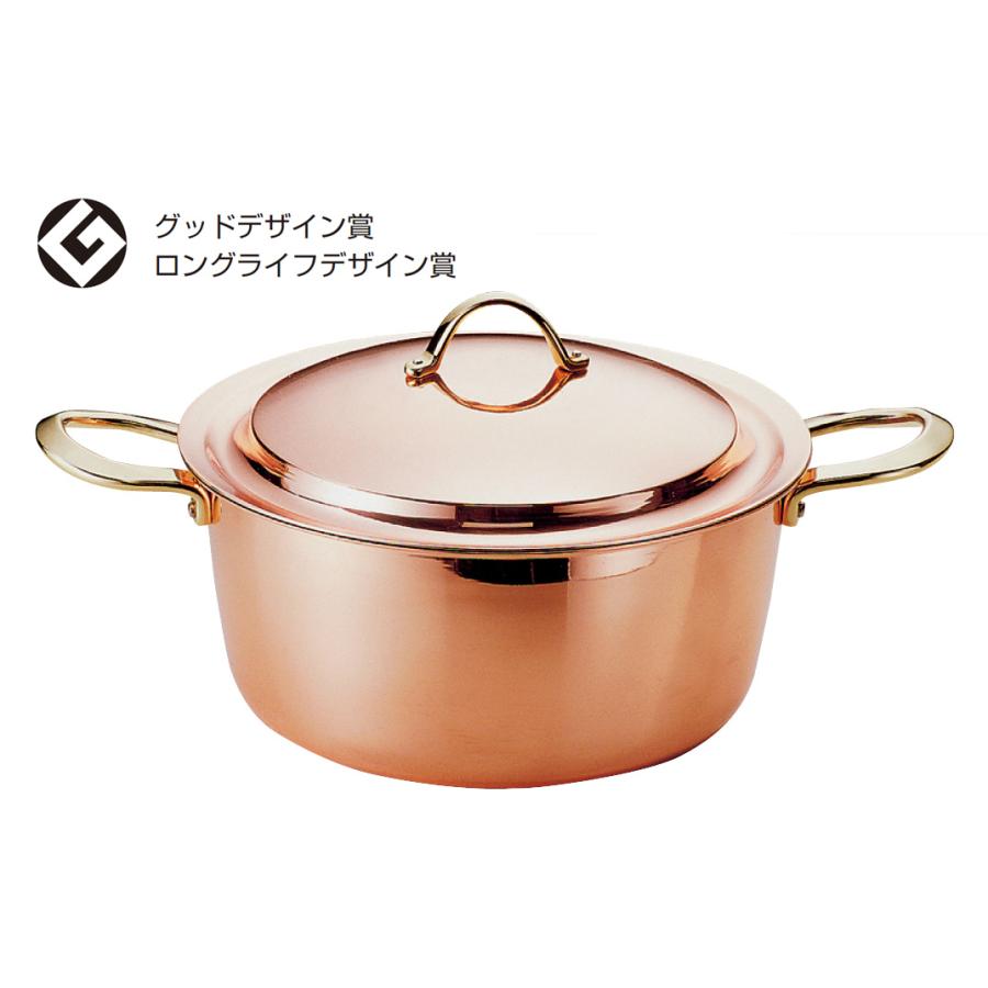 新品未使用 新光金属 銅ソースポット 18cm プレイクッキング PL-1706 新光金属 純銅 両手鍋 18cm 日本製 プレイクッキング ソースポット