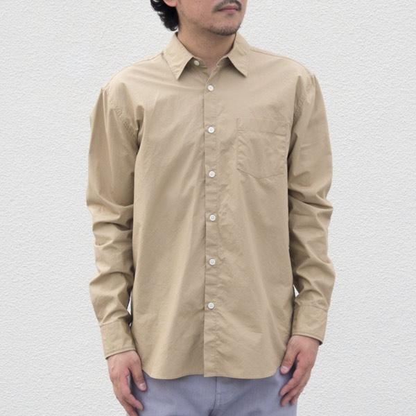 【RE PRICE/価格改定】オーディエンス  Upscape Audience レギュラーカラー長袖シャツ スーピマタイプライター地 日本製 メンズ | Audience | 10