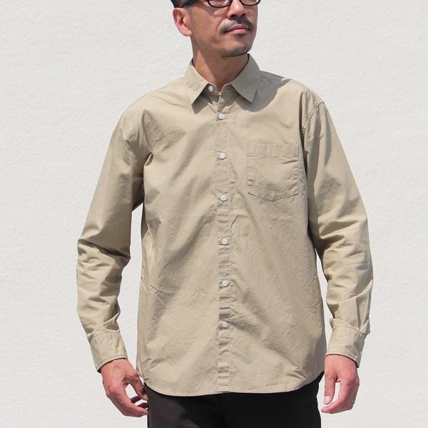 【RE PRICE/価格改定】オーディエンス  Upscape Audience レギュラーカラー長袖シャツ スーピマタイプライター地 日本製 メンズ | Audience | 02