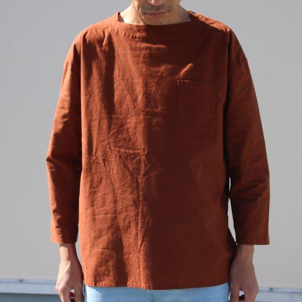 オーディエンス Audience ボートネックプルオーバーポケ付き9分袖シャツ コットンクロス地 日本製 メンズ |  | 12