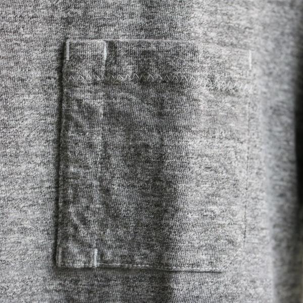 【RE PRICE / 価格改定】オーバーラップ クルーネック半袖Tシャツ グラスポケ付 吊り編み天竺 東京製 | Audience | 15
