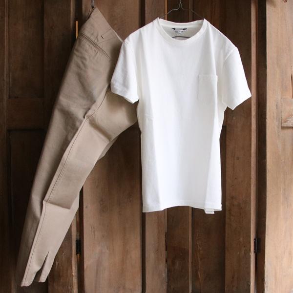 【RE PRICE / 価格改定】オーディエンス Audience クルーネック丸胴ポケ付半袖TEE 吊り編み天竺 東京製 | Audience | 12