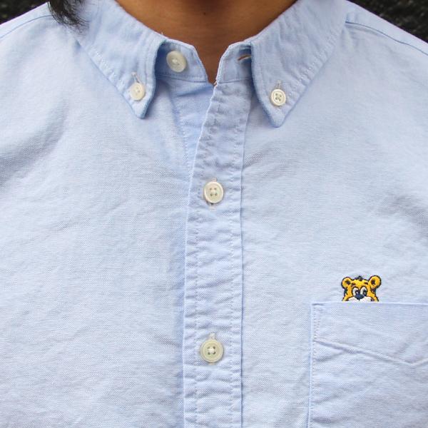 【RE PRICE/価格改定】オーディエンス Audience UCLA ブルーインズ熊刺繍付シャツ チビ衿 ボタンダウンシャツ シャンブレーオックス 日本製 メンズ | Audience | 10