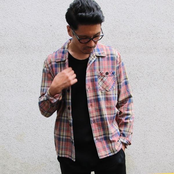 【RE PRICE/価格改定】オーディエンス Audience オープンカラーシャツジャケット 70'サーフチェック柄 日本製 メンズ | Audience | 01