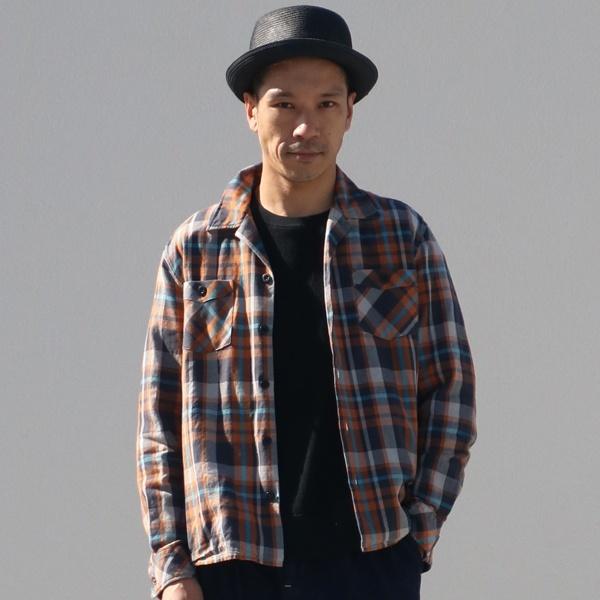 【RE PRICE/価格改定】オーディエンス Audience オープンカラーシャツジャケット 70'サーフチェック柄 日本製 メンズ | Audience | 10