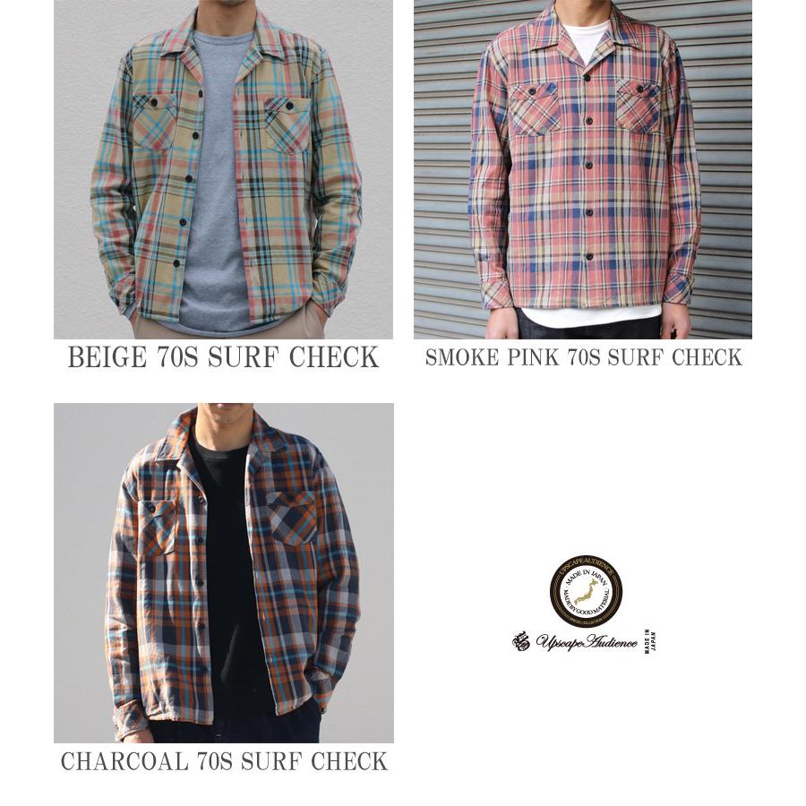 【RE PRICE/価格改定】オーディエンス Audience オープンカラーシャツジャケット 70'サーフチェック柄 日本製 メンズ | Audience | 16