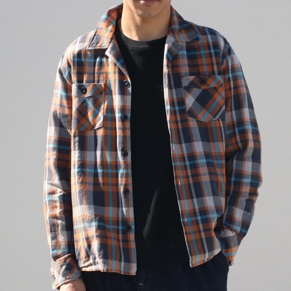 【RE PRICE/価格改定】オーディエンス Audience オープンカラーシャツジャケット 70'サーフチェック柄 日本製 メンズ | Audience | 08