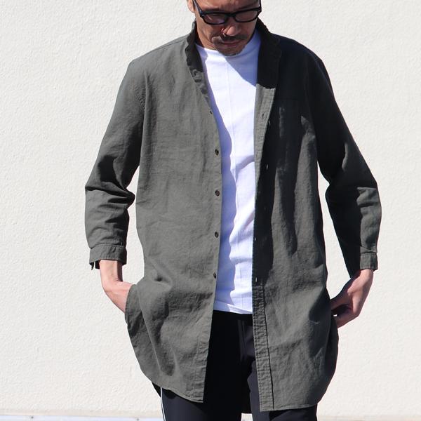 オーディエンス Audience ローマシャツコート ソフトリネンコットンキャンバ 日本製 | Audience | 01