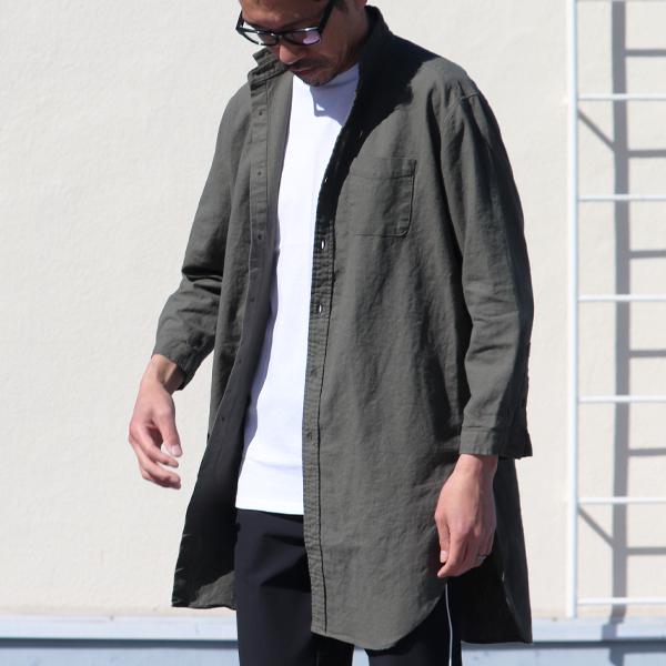 オーディエンス Audience ローマシャツコート ソフトリネンコットンキャンバ 日本製 | Audience | 02
