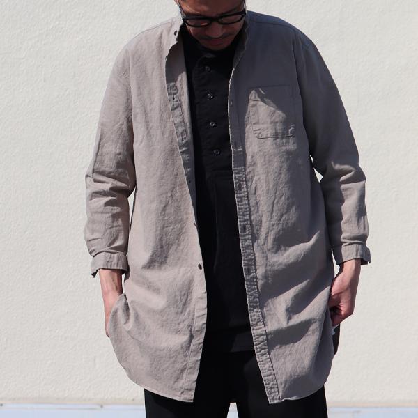 オーディエンス Audience ローマシャツコート ソフトリネンコットンキャンバ 日本製 | Audience | 08