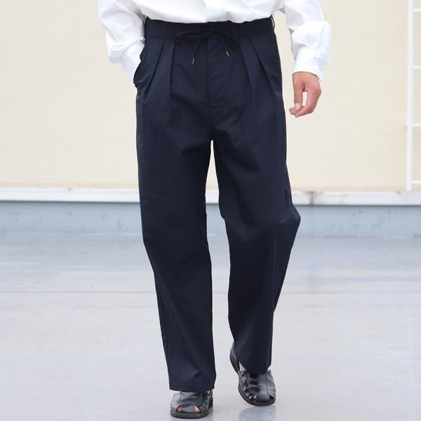 Audience オーディエンス 2タックパンツ ワイドパンツ グリストーンダブル 綿ナイロン 日本製 Upscape Audience | Audience | 10