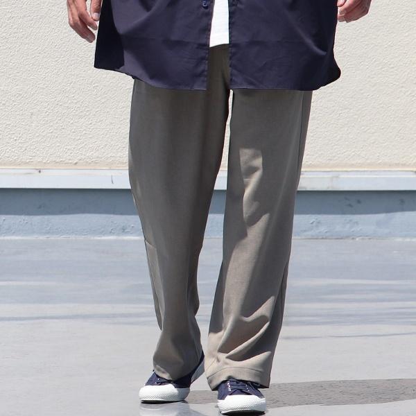 Reflax(リフラクス)ポリエステル リネンライク CANAPA(カナパ) 2タックイージーワイドパンツ【MADE IN JAPAN】『日本製』/ Upscape Audience [AUD3490] | Audience | 06