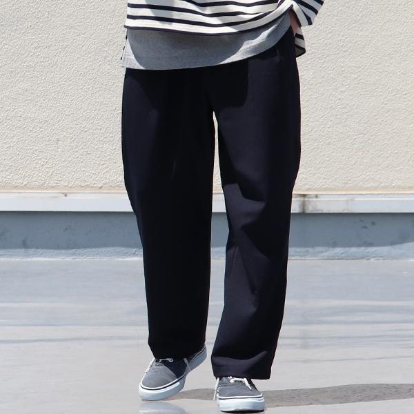 Reflax(リフラクス)ポリエステル リネンライク CANAPA(カナパ) 2タックイージーワイドパンツ【MADE IN JAPAN】『日本製』/ Upscape Audience [AUD3490] | Audience | 09