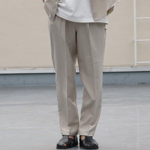 Reflax(リフラクス)ポリエステル リネンライク LINON(リノン) 2タック テーパード イージーパンツ【MADE IN JAPAN】『日本製』/ Upscape Audience [AUD3532] | Audience | 01
