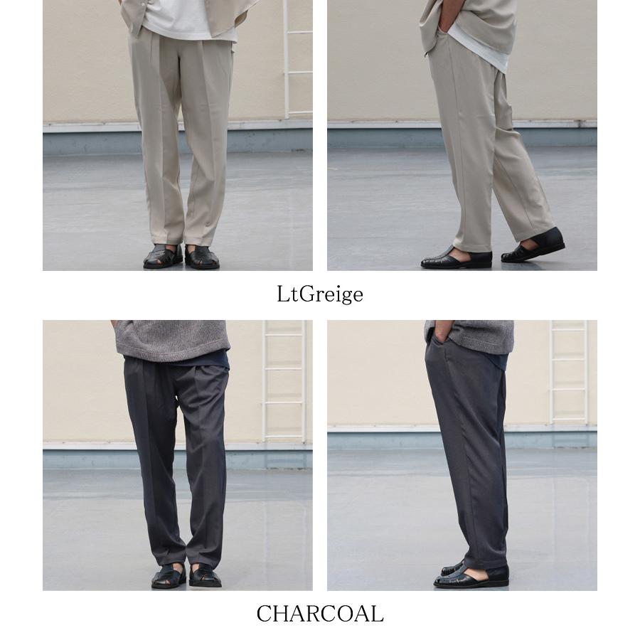 Reflax(リフラクス)ポリエステル リネンライク LINON(リノン) 2タック テーパード イージーパンツ【MADE IN JAPAN】『日本製』/ Upscape Audience [AUD3532] | Audience | 21