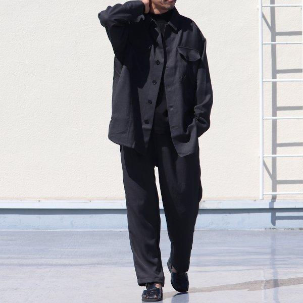 LANATEC (ラナテック) LEI( レイ) ポリエステル ウールライク カルゼ 2タック イージー ワイドパンツ『日本製』【送料無料】/ Upscape Audience [AUD3537] |  | 04