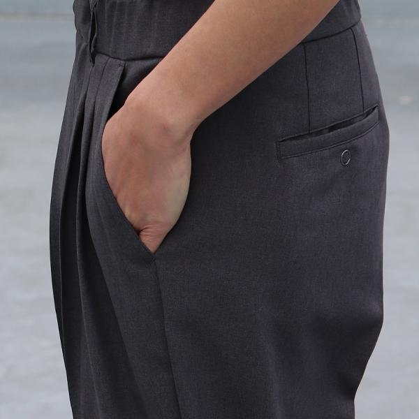Audience オーディエンス 2タックパンツ テーパードパンツ Reflax Linon リフラクスリノン 日本製 メンズ | Audience | 17