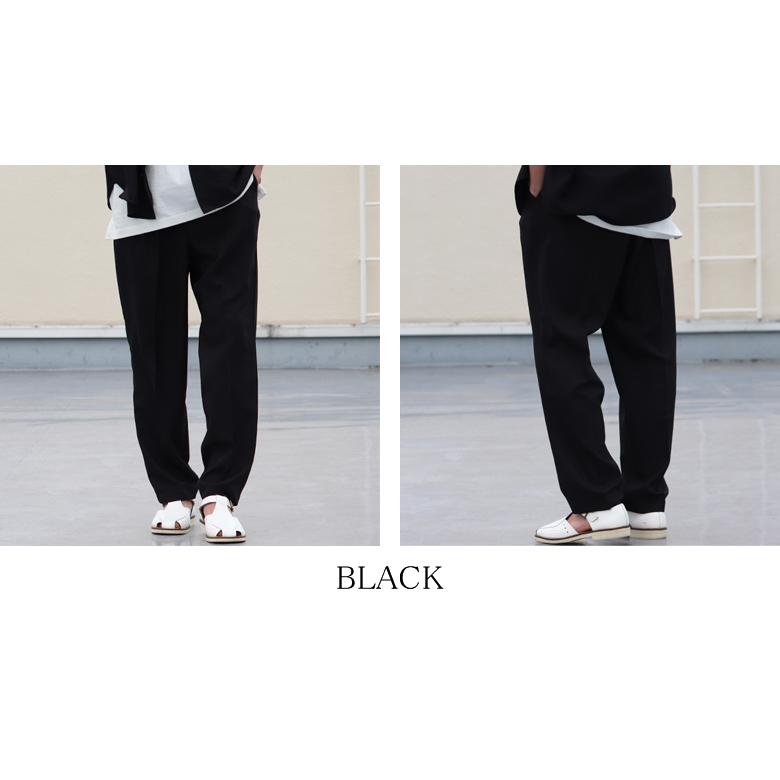 Audience オーディエンス 2タックパンツ テーパードパンツ Reflax Linon リフラクスリノン 日本製 メンズ | Audience | 19