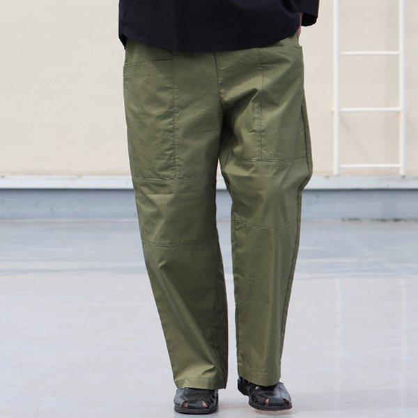 Audience オーディエンス ツールポケット ワイドイージーパンツ グリストーンダブル 綿ナイロン 日本製 メンズ | Audience | 12