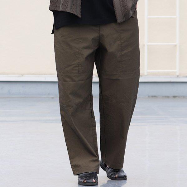 Audience オーディエンス ツールポケット ワイドイージーパンツ グリストーンダブル 綿ナイロン 日本製 メンズ | Audience | 01