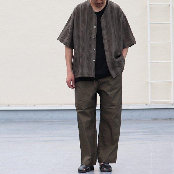 Audience オーディエンス ツールポケット ワイドイージーパンツ グリストーンダブル 綿ナイロン 日本製 メンズ | Audience | 04