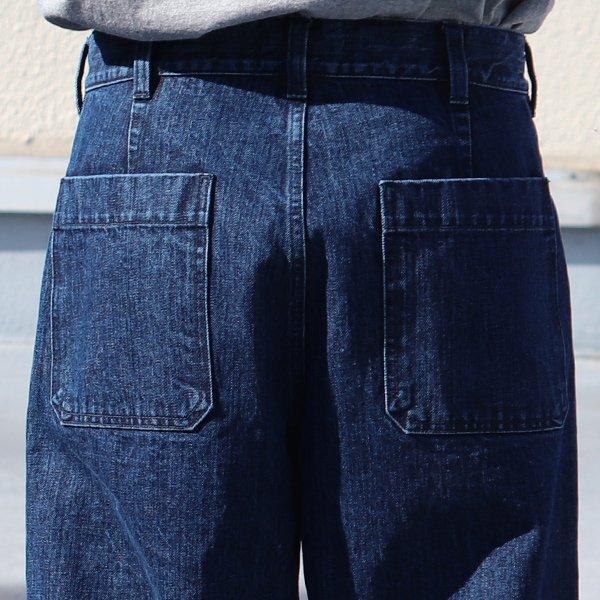 オーディエンス Audience 青耳デニム ウォッシュ加工 ベイカーパンツ 13.75オンスデニム 日本製 メンズ | Audience | 13