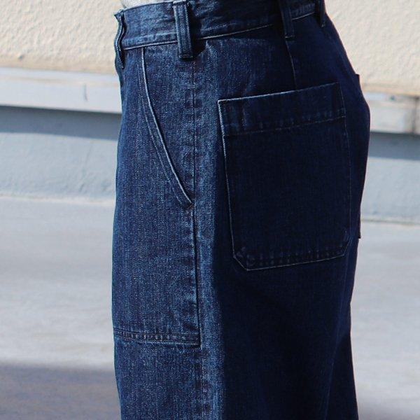 オーディエンス Audience 青耳デニム ウォッシュ加工 ベイカーパンツ 13.75オンスデニム 日本製 メンズ | Audience | 14