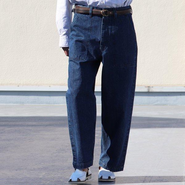 オーディエンス Audience 青耳デニム ウォッシュ加工 ベイカーパンツ 13.75オンスデニム 日本製 メンズ | Audience | 02