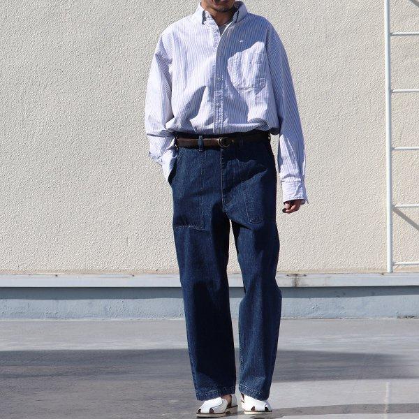 オーディエンス Audience 青耳デニム ウォッシュ加工 ベイカーパンツ 13.75オンスデニム 日本製 メンズ | Audience | 05